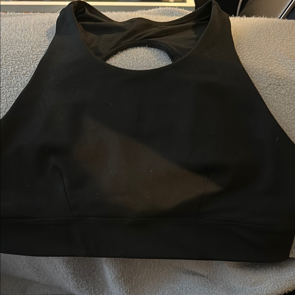 Zella Black High-Neck Sports Bra with Cutout